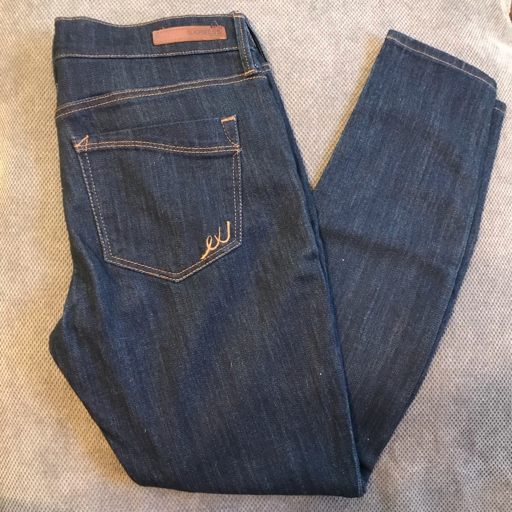 Express Mid Rise Stretch Jean Leggings Size 2S